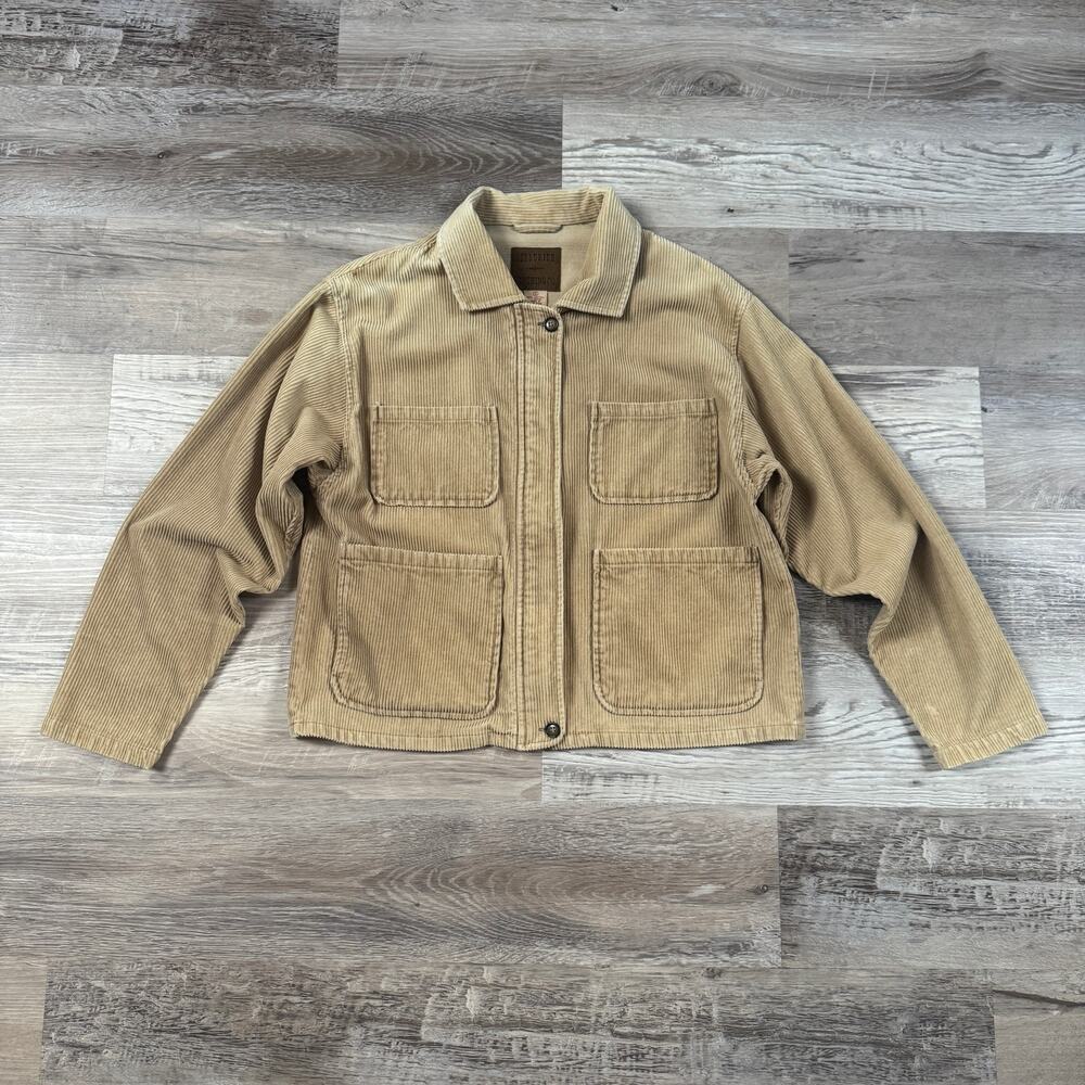 Vintage Telluride Company Corduroy Neutral Shacket Lightweight Jacket- Small
